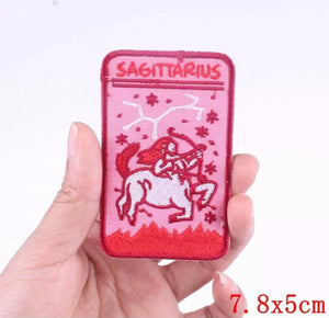 Zodiac Sagittarius Iron on Patch,Sew On, Embroidered Patches