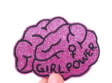 Load image into Gallery viewer, Girl Power, Iron on Patch, Sew On, Embroidered Patches
