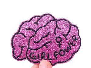 Girl Power, Iron on Patch, Sew On, Embroidered Patches