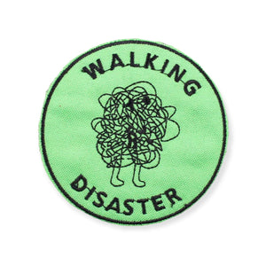 Walking Disaster, Iron on Patch,Sew On, Embroidered Patches