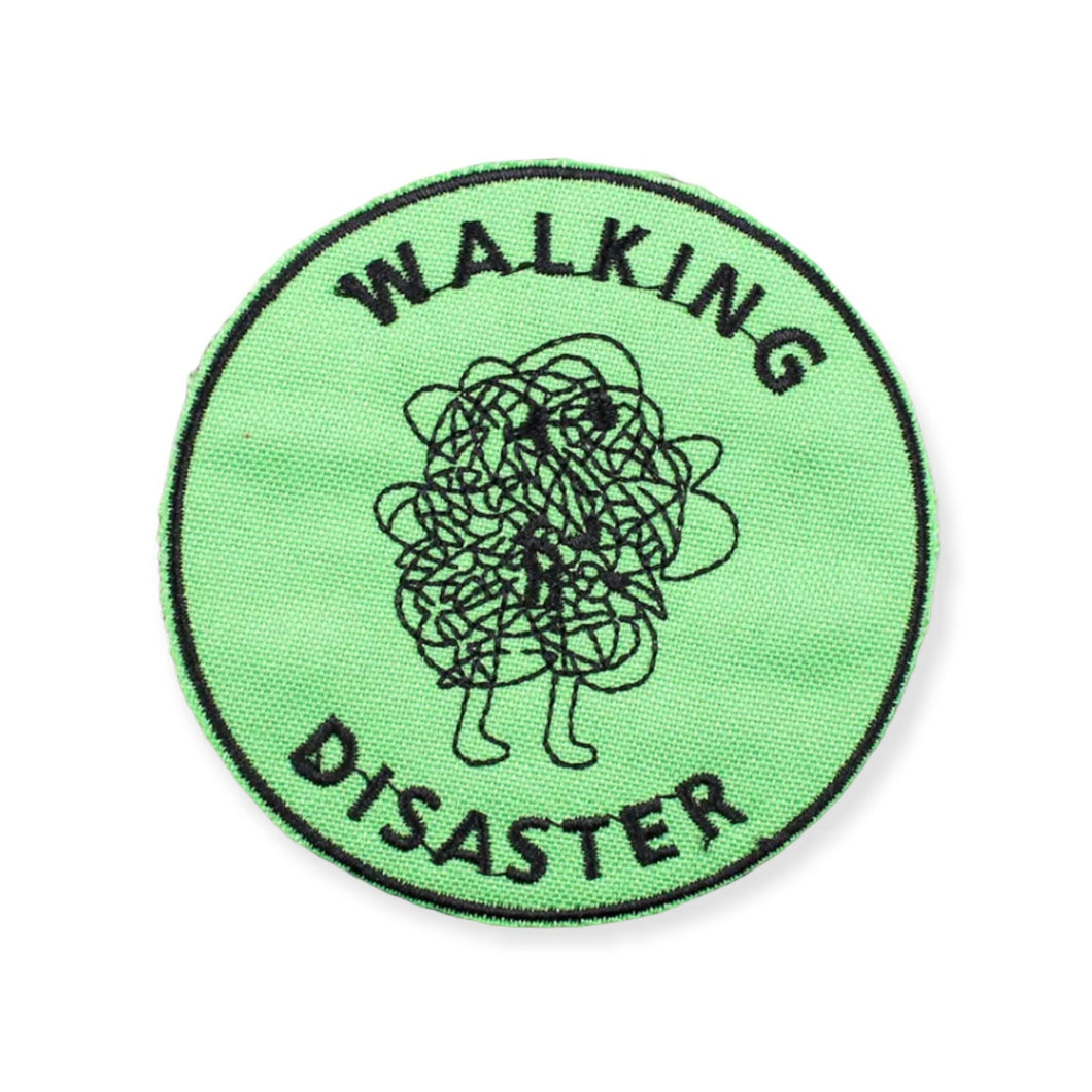 Walking Disaster, Iron on Patch,Sew On, Embroidered Patches