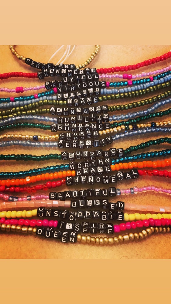 The Words of Affirmation Stacking Bracelets - Various Styles